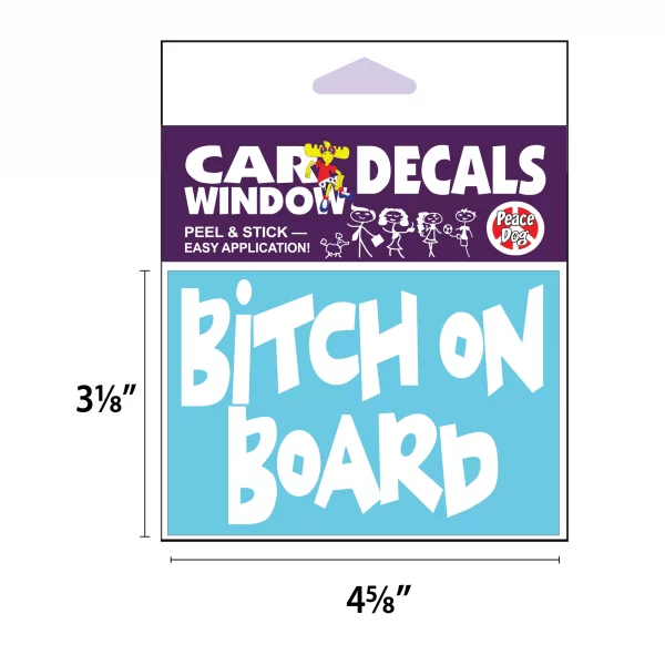 Bitch on Board Vinyl Decal - Image 2