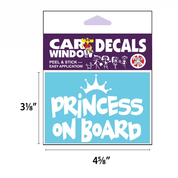 Princess on Board Vinyl Decal - Image 2