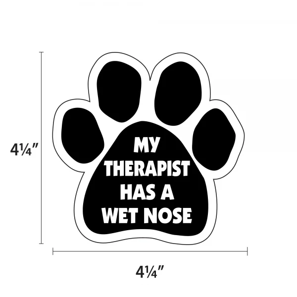 My Therapist Has A Wet Nose 2 Pack Window Decals - Image 2
