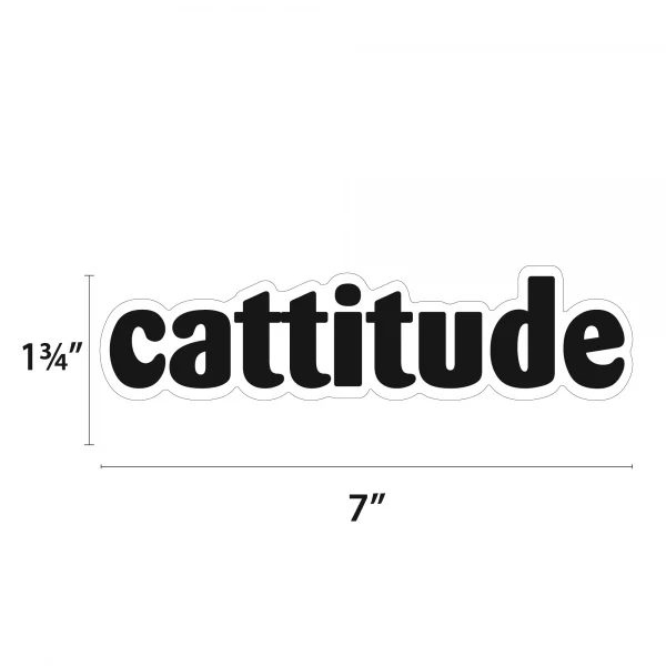 Cattitude Word Magnet - Image 2
