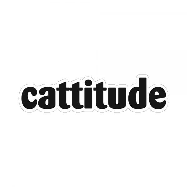 Cattitude Word Magnet