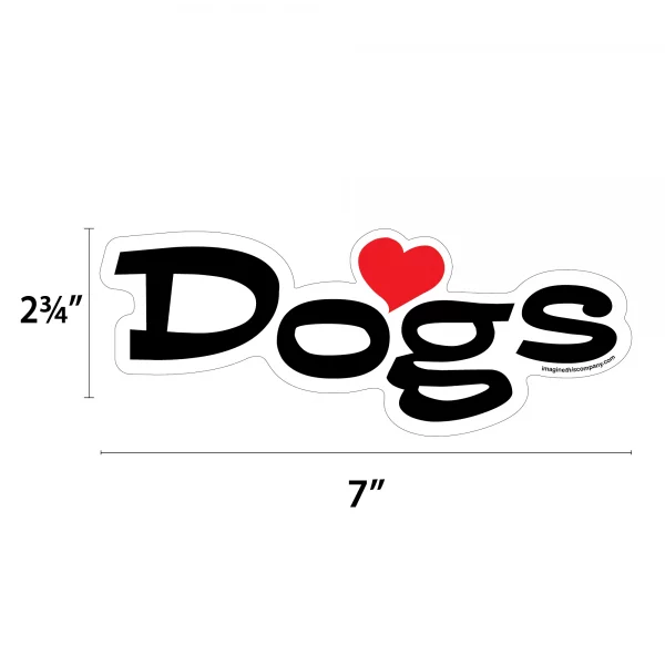 Heart Dogs Word Magnet - Image 2