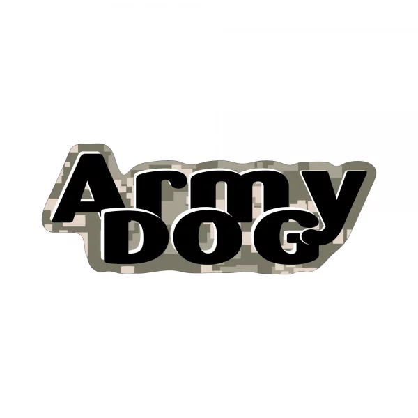 Army Dog Word Magnet