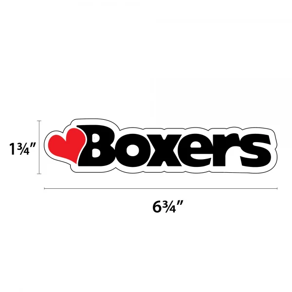Heart Boxers Word Magnet - Image 2