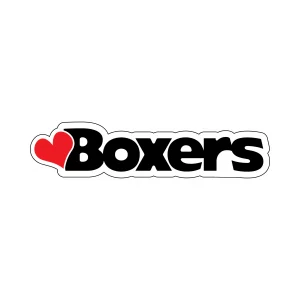 Heart Boxers Word Magnet