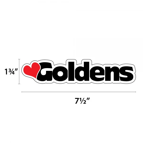 Heart Goldens Word Magnet - Image 2