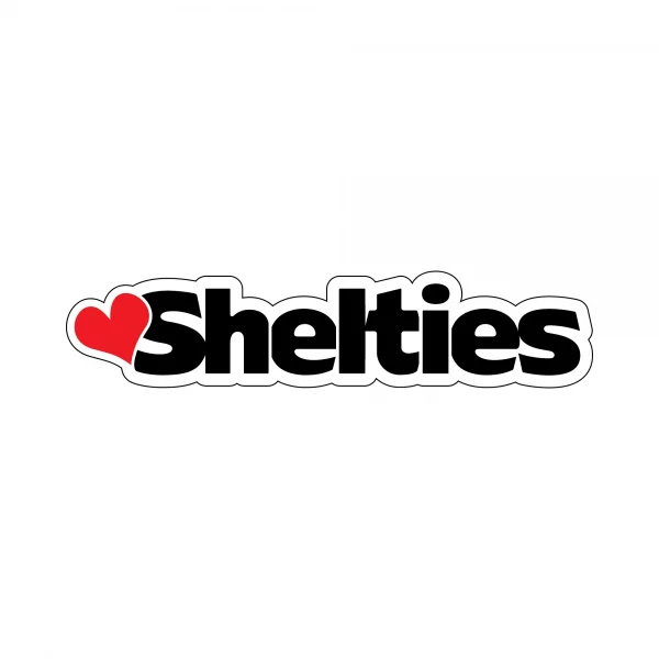Heart Shelties Word Magnet