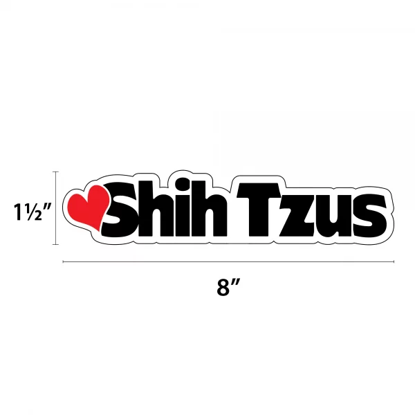Heart Shih Tzus Word Magnet - Image 2