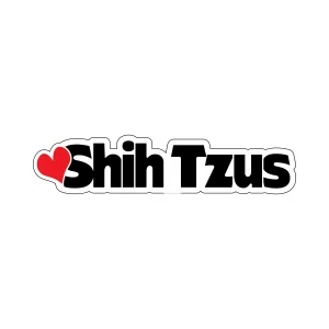 Heart Shih Tzus Word Magnet