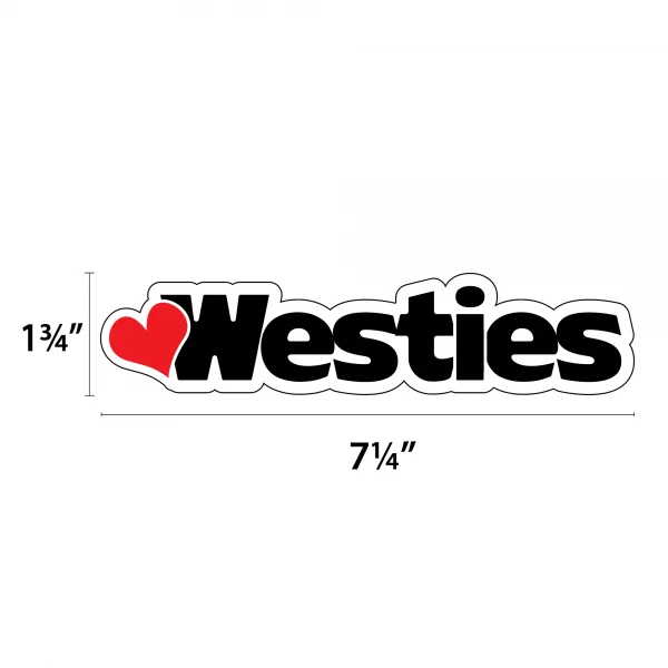 Heart Westies Word Magnet - Image 2