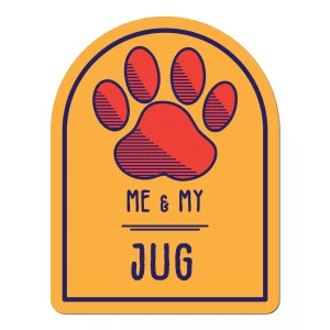 Me and My Jug Window Shaped Magnet