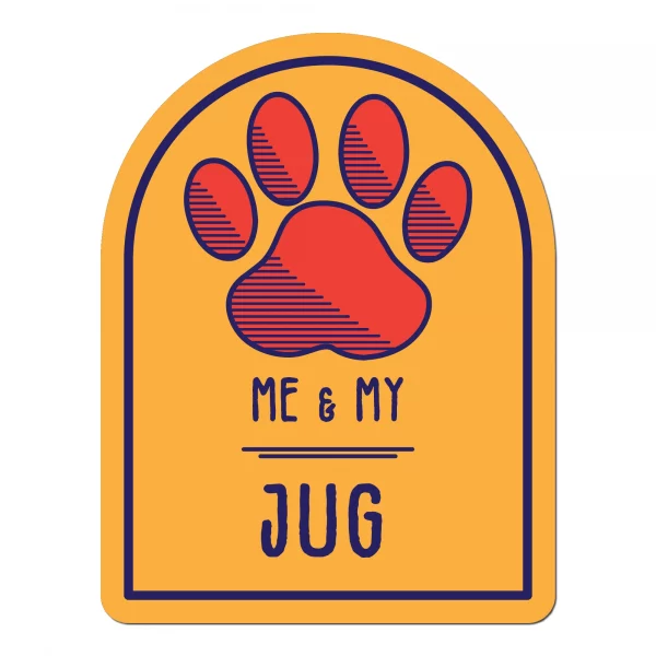 Me and My Jug Window Shaped Magnet