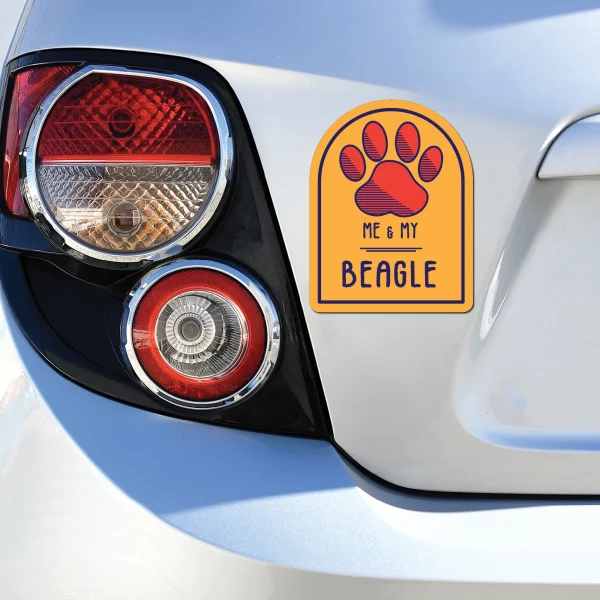 Me and My Beagle Window Shaped Magnet - Image 3