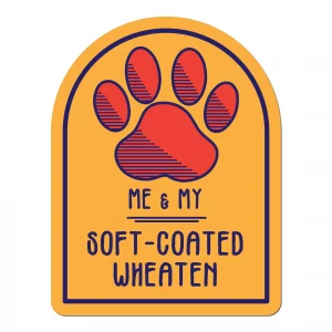 Me and My Soft Coated Wheaten Window Shaped Magnet