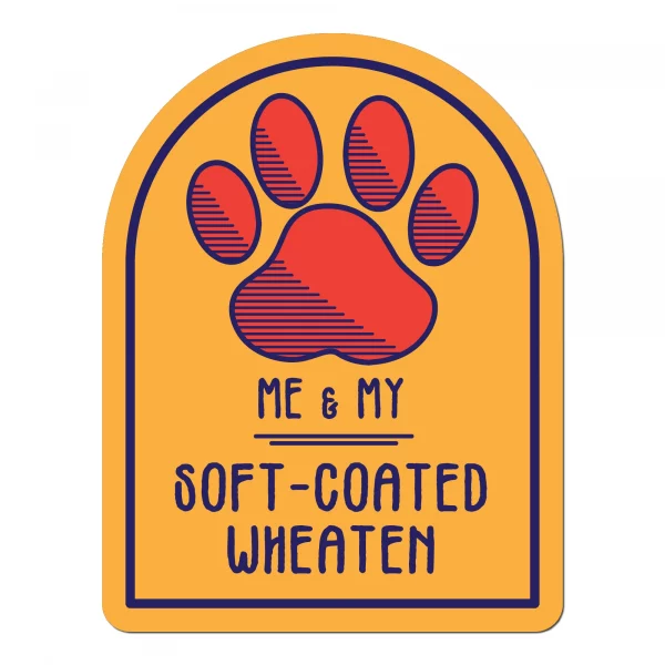 Me and My Soft Coated Wheaten Window Shaped Magnet