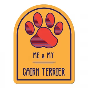Me and My Cairn Terrier Window Shaped Magnet