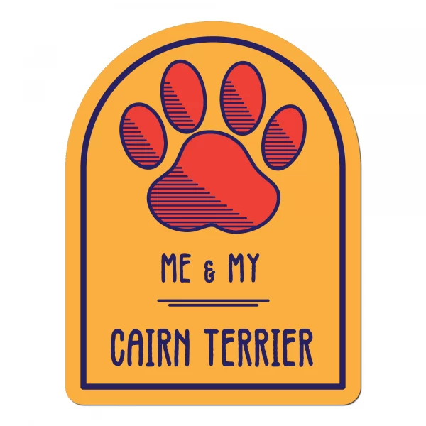 Me and My Cairn Terrier Window Shaped Magnet