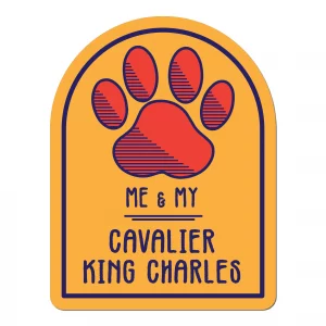 Me and My Cavalier King Charles Window Shaped Magnet