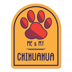 Me and My Chihuahua Window Shaped Magnet