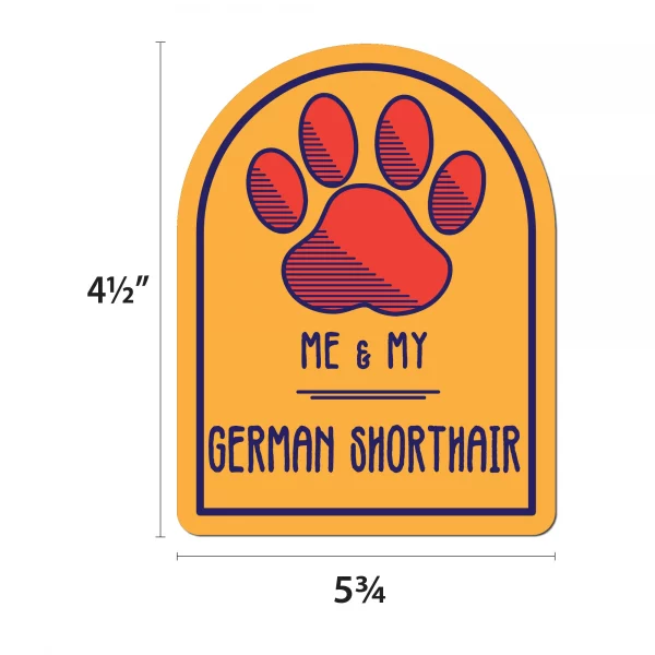 Me and My German Shorthair Window Shaped Magnet - Image 2