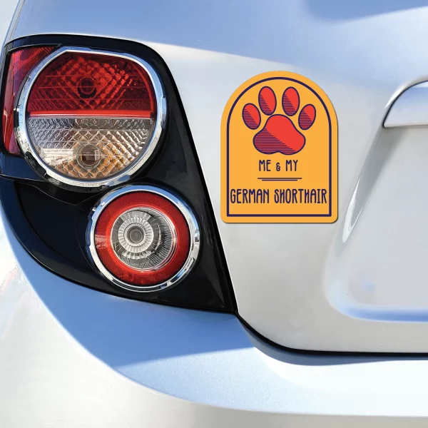 Me and My German Shorthair Window Shaped Magnet - Image 3