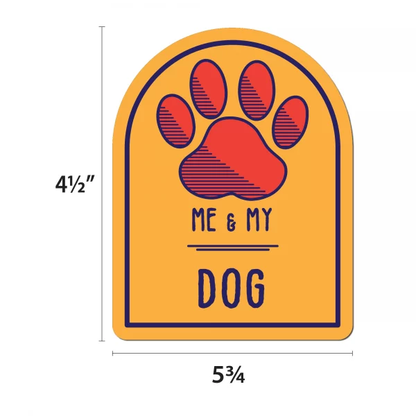 Me and My Dog Window Shaped Magnet - Image 2