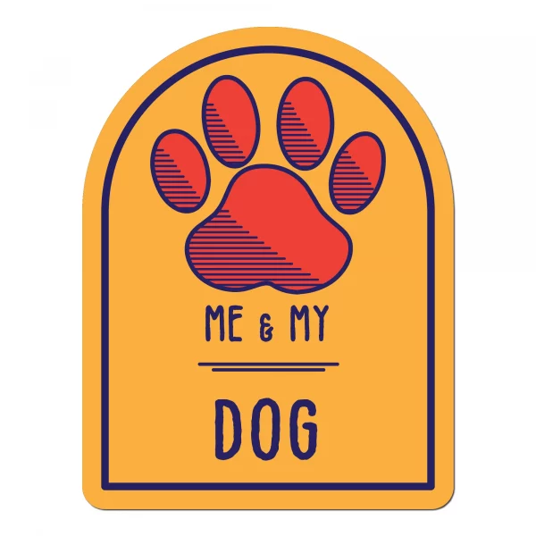 Me and My Dog Window Shaped Magnet
