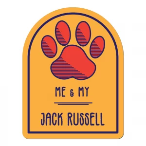 Me and My Jack Russell Window Shaped Magnet