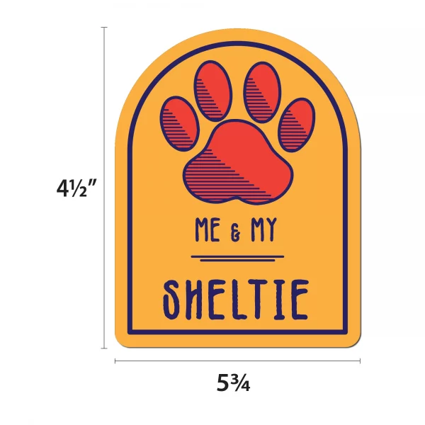 Me and My Sheltie Window Shaped Magnet - Image 2