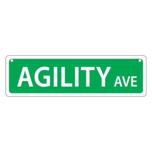 Agility Mini Street Sign