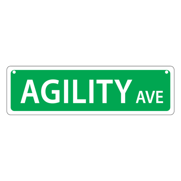 Agility Mini Street Sign