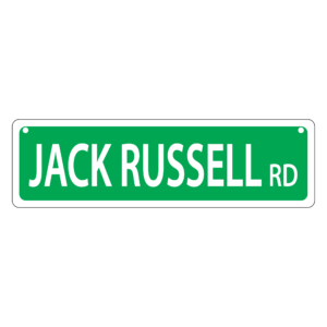 Jack Russell Mini Street Sign