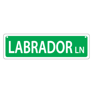 Labrador Mini Street Sign