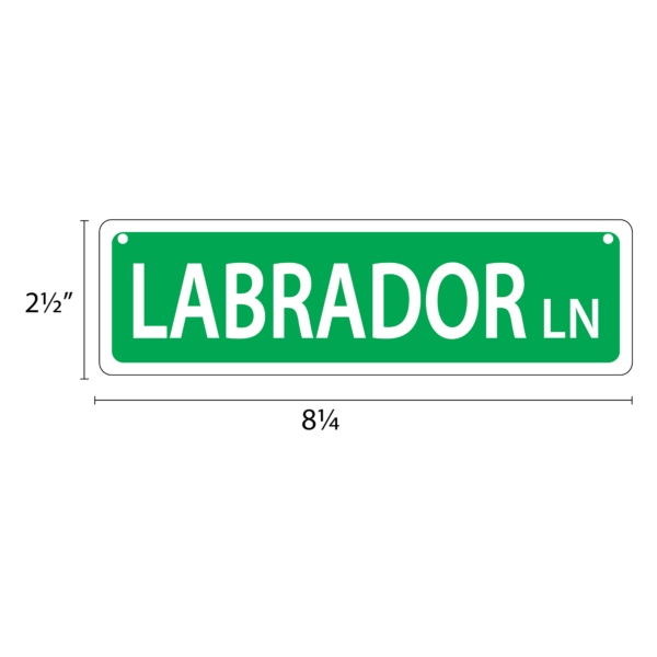 Labrador Mini Street Sign - Image 2