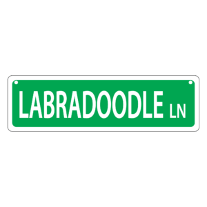 Labradoodle Mini Street Sign