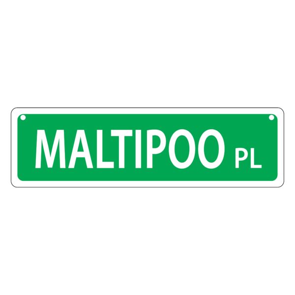 Maltipoo Mini Street Sign