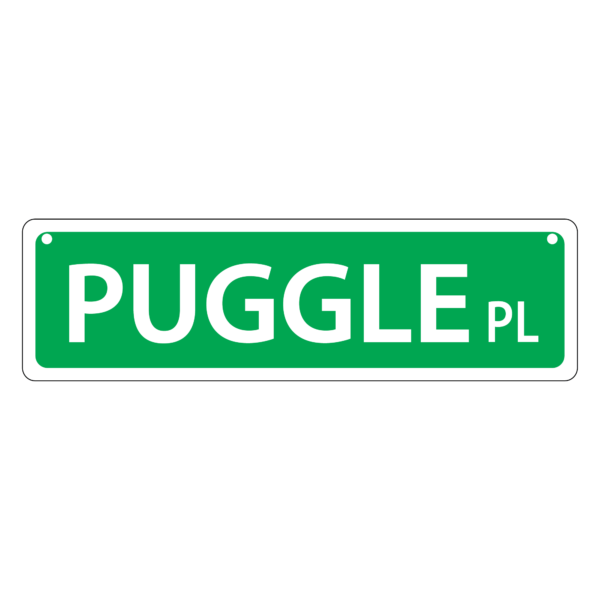 Puggle Mini Street Sign