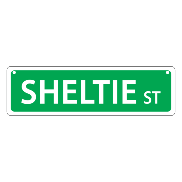 Sheltie Mini Street Sign