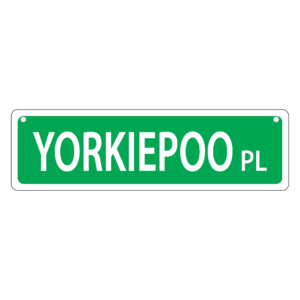 Yorkiepoo Mini Street Sign