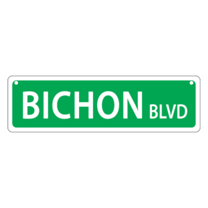 Bichon Mini Street Sign