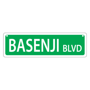 Basenji Mini Street Sign