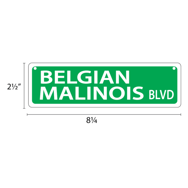 Belgian Malinois Mini Street Sign - Image 2