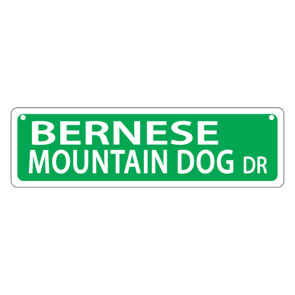 Bernese Mountain Dog Mini Street Sign