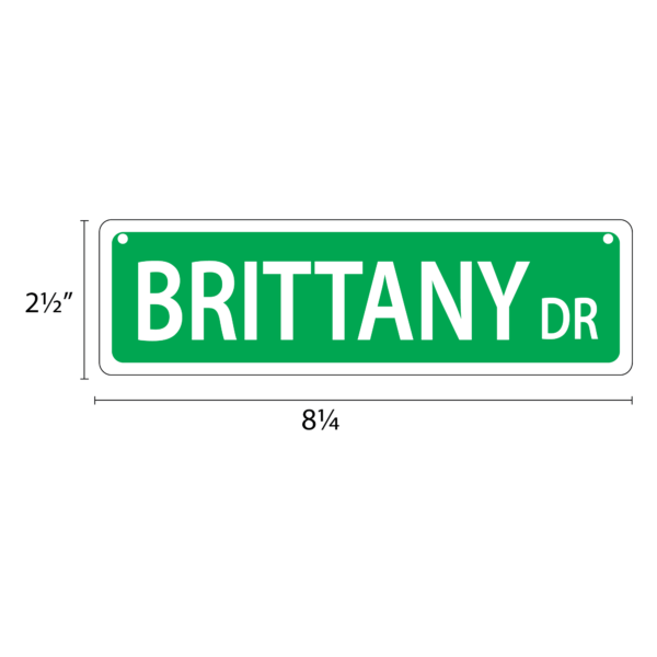 Brittany Mini Street Sign - Image 2