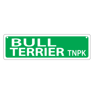Bull Terrier Mini Street Sign