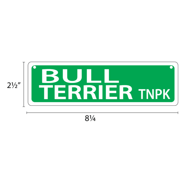Bull Terrier Mini Street Sign - Image 2