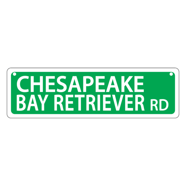 Chesapeake Bay Retriever Mini Street Sign