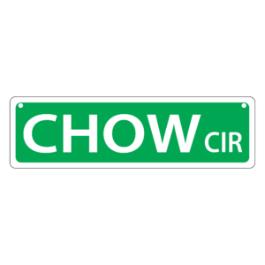 Chow Mini Street Sign