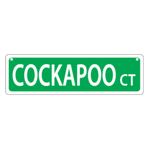 Cockapoo Mini Street Sign