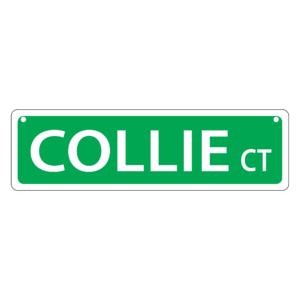 Collie Mini Street Sign